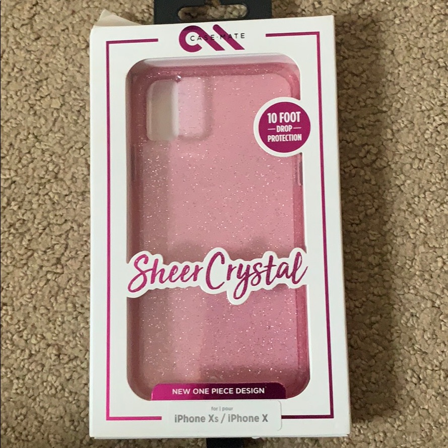 Pink Sparkle Iphone Xs Iphone X Phonecase